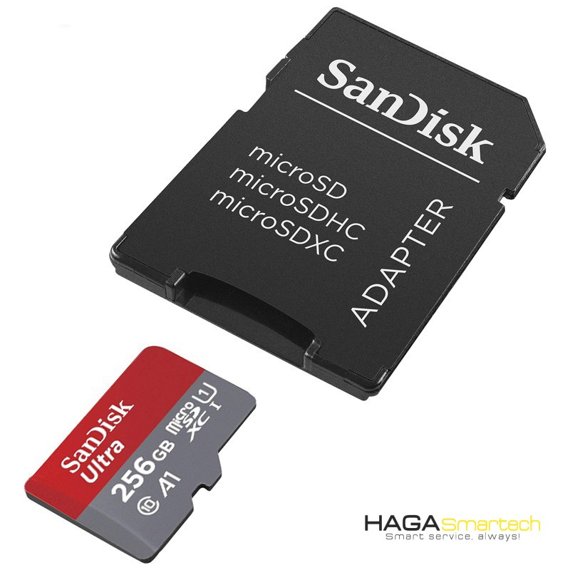 Thẻ nhớ MicroSDXC Sandisk Ultra A1 256gb 120mb/s (sdsqua4-256g-gn6mn)