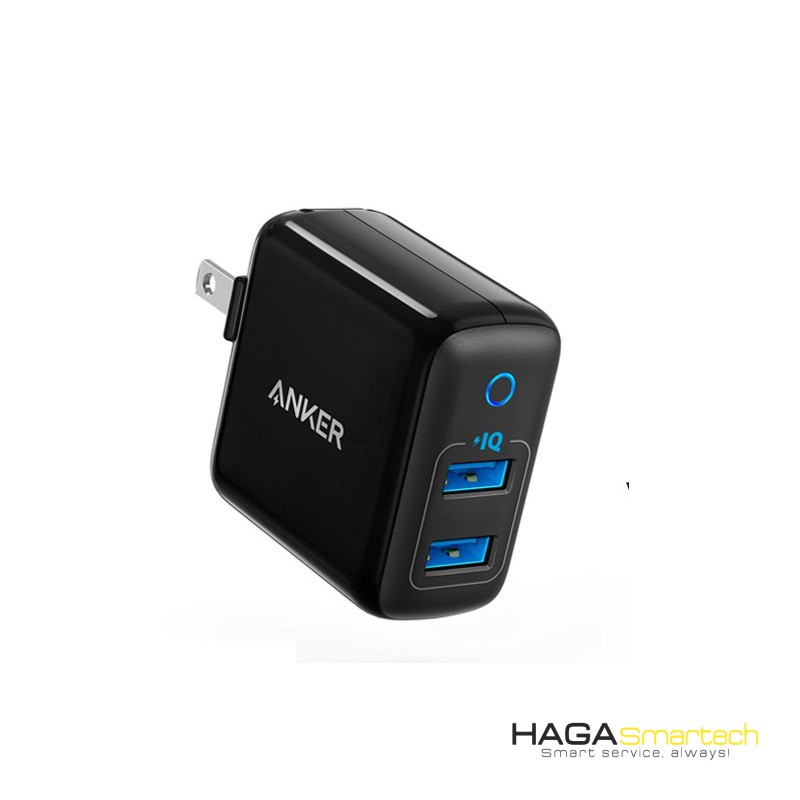 Sạc 2 cổng USB - Anker Powerport II 24W A2027
