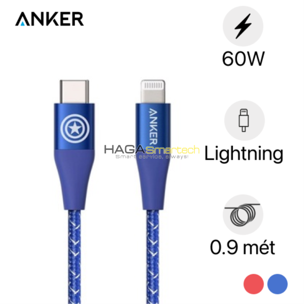 Anker PowerLine+ II USB-C to Lightning 0.9m Marvel - A9548