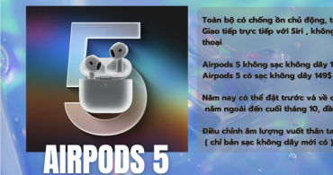 AirPods 5 chính thức ra mắt với Thiết kế open-ear, ANC, Siri AI và Live Translation