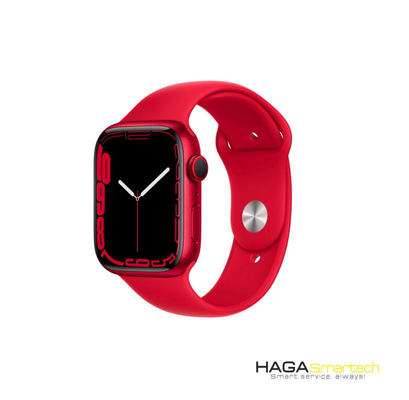 Apple Watch Series 7 GPS 45mm Red Aluminum Sportband (new 2021)